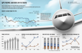 [인포그래픽]실적 개선에도 불안정한 2017년 항공업