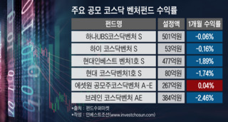 출렁이는 코스닥 벤처펀드, 고개드는 '장기투자' 회의감