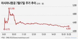 아시아나항공, 매각 루머에 하루 20% 주가 널뛰기