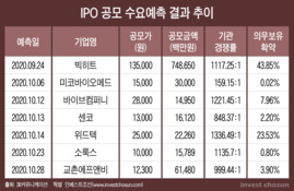 빅히트 충격 한 달뿐...투자할 곳 없는 유동성 다시 공모주로